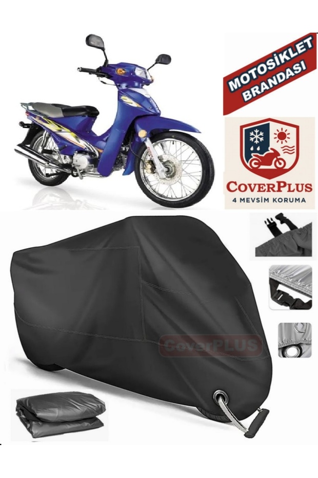 Black Lock Compatible Kanuni Tigrina 50 Motor Tarpaulin Motorcycle Tarpaulin Cover Tent