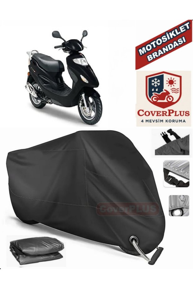 Black Lock Compatible Kymco Movie XL 150 Motor Tarpaulin Motorcycle Tarpaulin Cover Tent