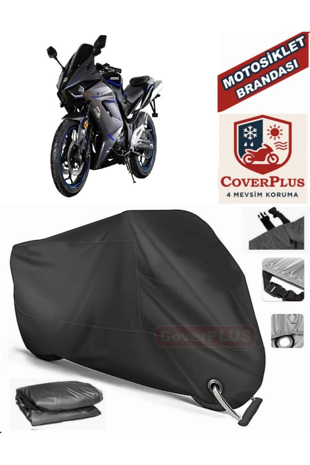 Black Lock Compatible Arora Ar125 Motor Tarpaulin Motorcycle Tarpaulin Cover Tent