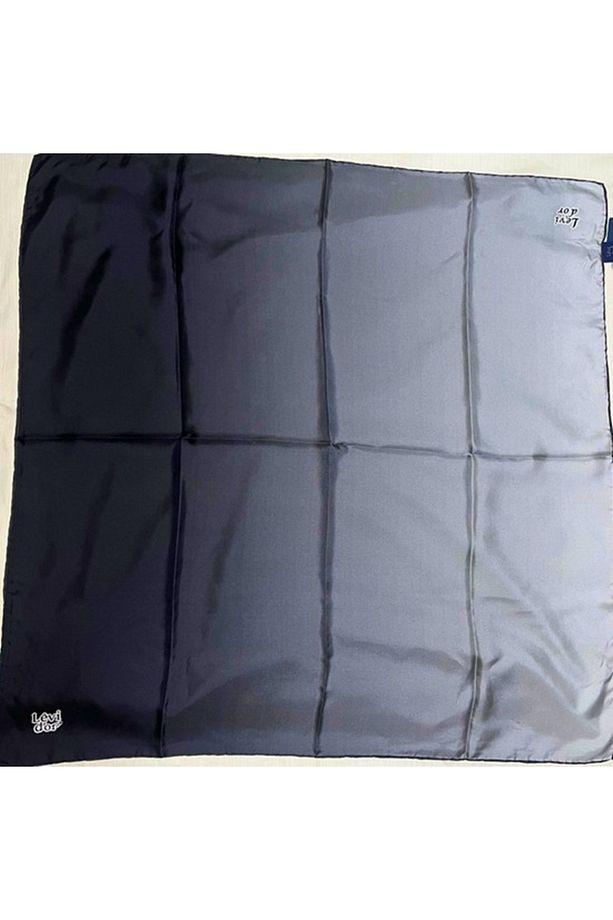 Geçişli Twill İpek Eşarp - 3