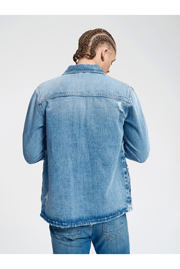 Oversize Fit Erkek Ceket - 4