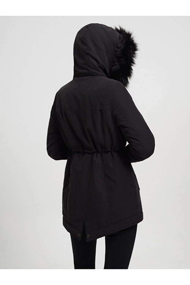 Loose Fit Kadın Mont - 4