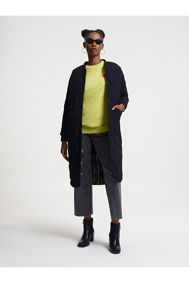 Regular Fit Kadın Mont - 4