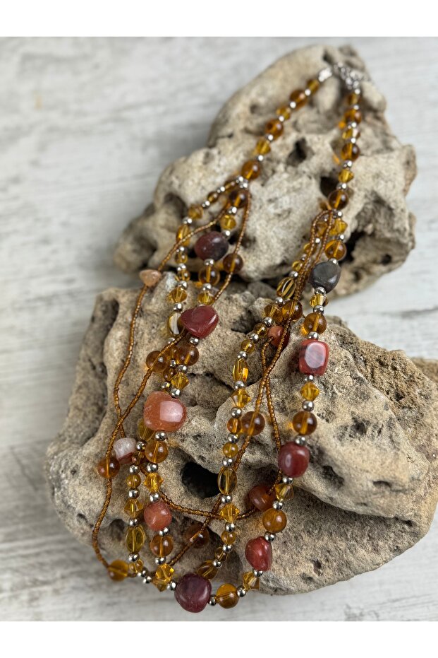 Akik taşlı kolye - 3