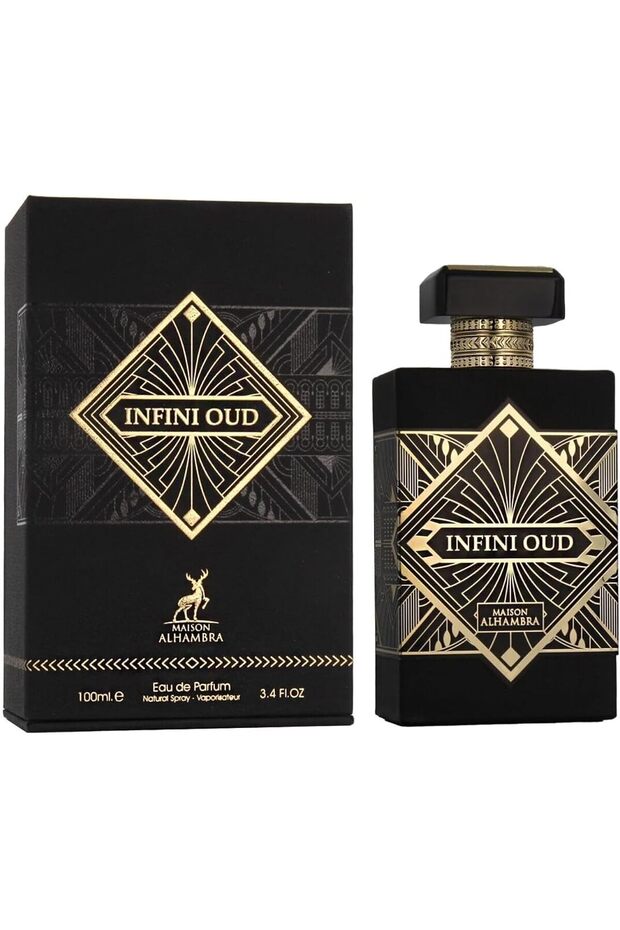 Infini Oud Eau de Parfum Spray by Maison Alhambra, 3.4 oz (Unisex)