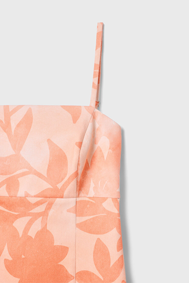 Straplez Mini Elbise - 8