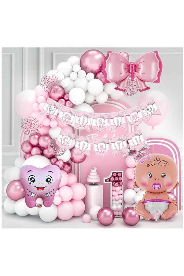 My First Tooth Came Out Pennant Text Banner Celebration Party Fun Set