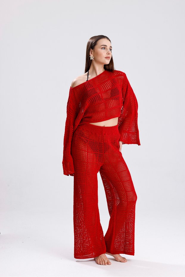 Women's Knitwear Knitted Combined Beach Dress