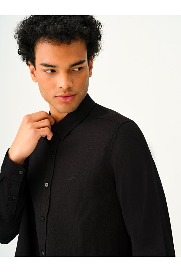 Regular Fit Erkek Gömlek U.kol - 4