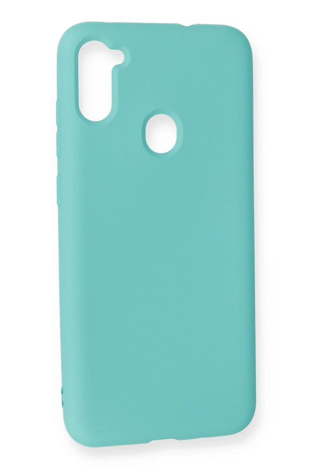 Galaxy A11 Compatible Case Nano Inside Velvet Silicone - Turquoise Zngzr