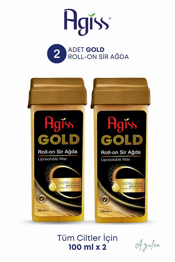 Roll On Gold Ekstra Bakım Sir Ağda 100 ml Tüm Cilt Tipleri Için Özel Formül 2 Adet - 1