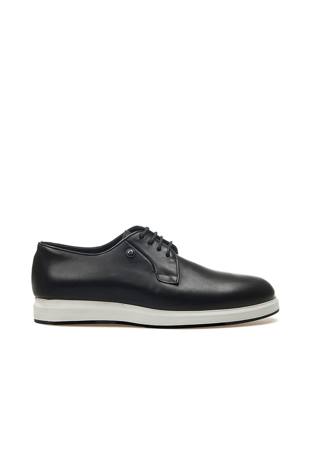 Men's Genuine Leather Casual Daily Shoes 25Y 16544 m Black