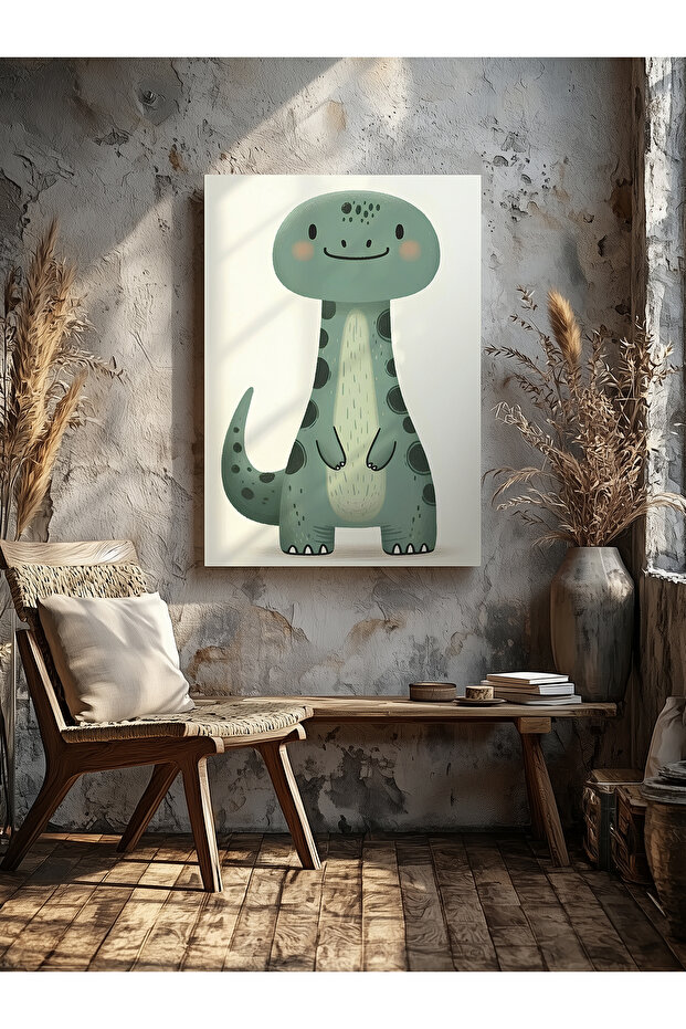 Dinosaur Home Office Kitchen Living Room Wall Decoration Canvas Painting