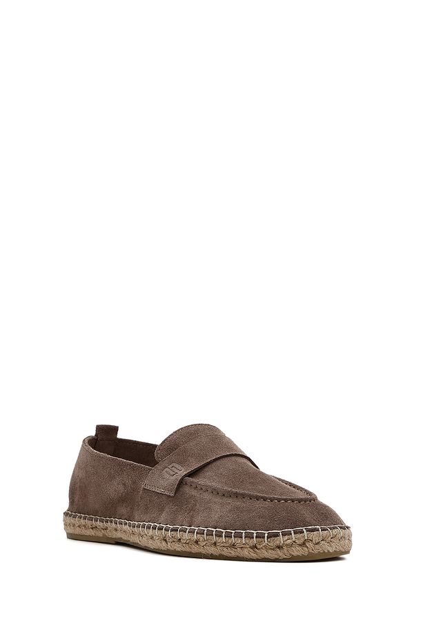 Erkek Vizon Süet Deri Espadril 25SFD770110 - 6