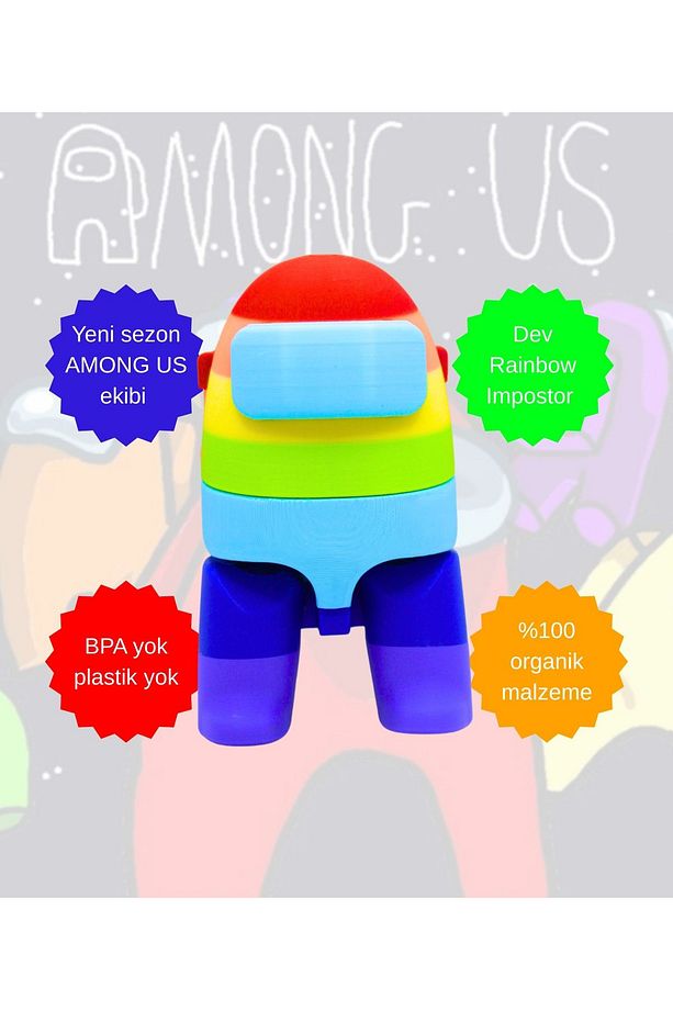 Amongus Oyuncak Robot Impostor 12 Figürlü Set Orijinal Detaylar Kaliteli Üretim - 4