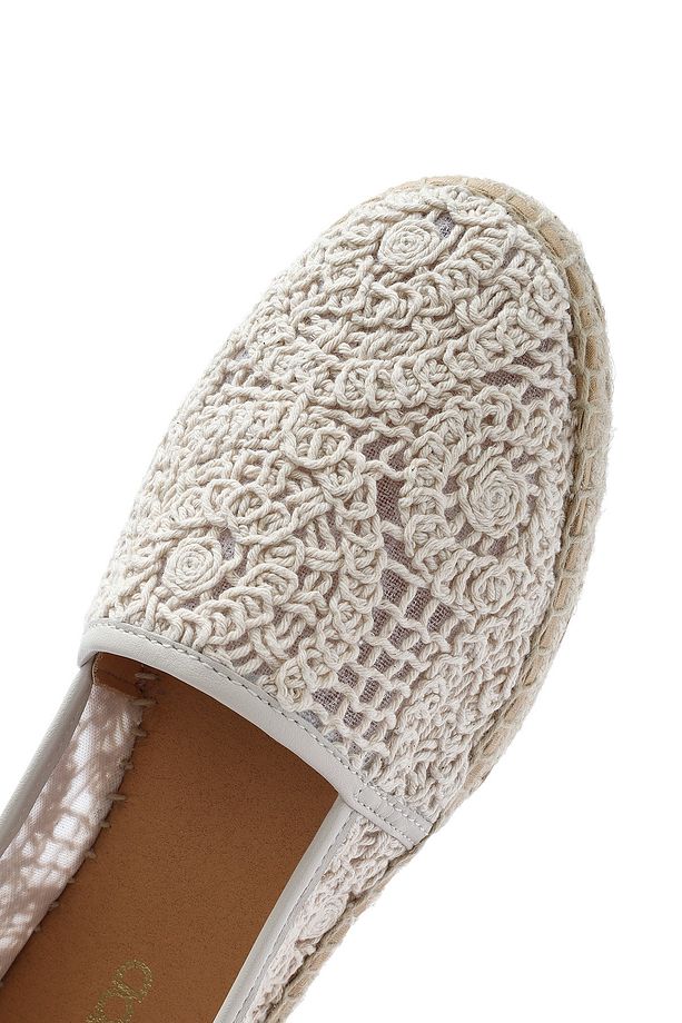Kadın Bej Kumaş Espadril 25SFD45726F - 8