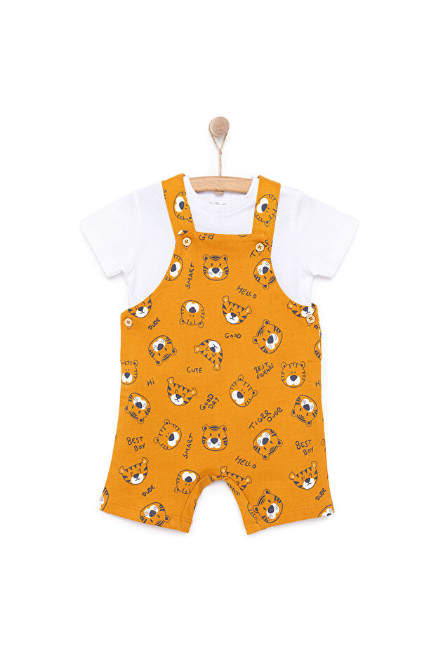 HelloBaby Basic Şort Salopet-Tshirt - 1