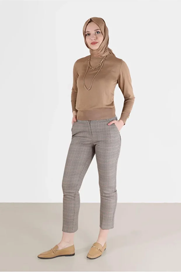 DAR PAÇA EKOSE KUMAŞ PANTOLON 70310 - 1
