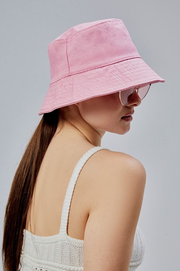 Yazlık Kumaş Kova Şapka, Erkek Kadın Düz Balıkçı Bucket Şapka, Unisex - 5