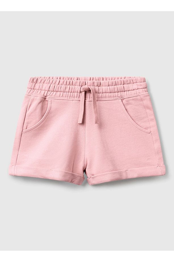 Pembe Kız Çocuk Şort - 1