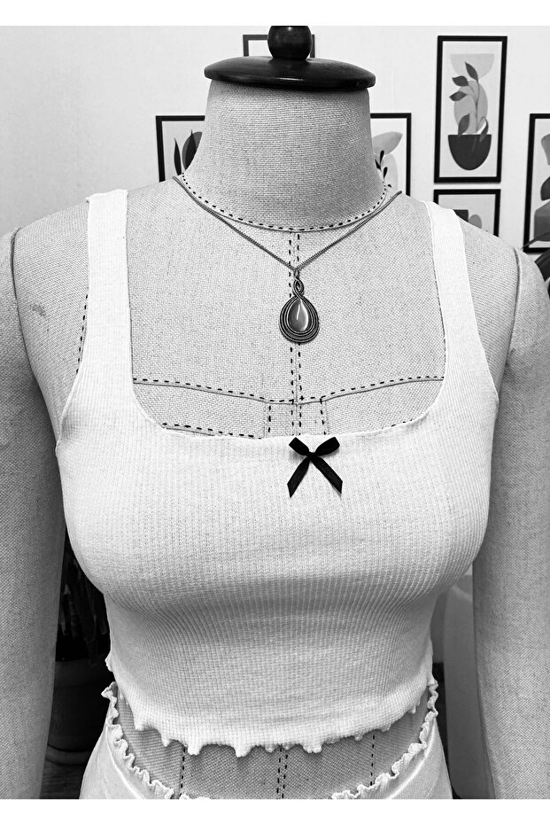 Fitilli Atlet Şort Takım - 8