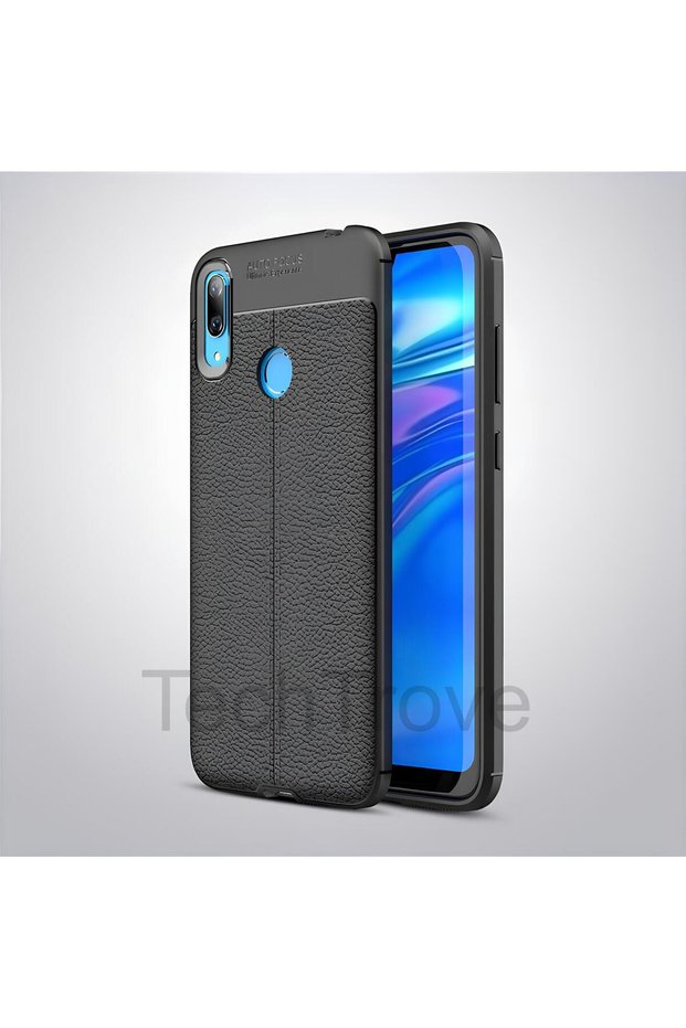 Huawei Y7 Prime 2019 Case Leather Extra Protection Silicone Cover