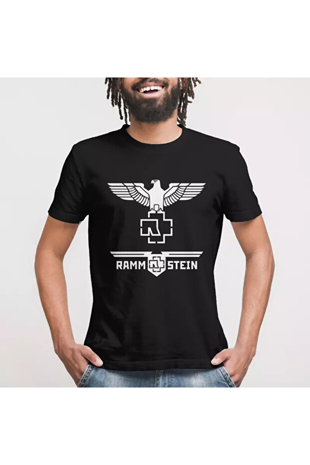 Rammstein Eagle Logo Unisex Tişört - 3