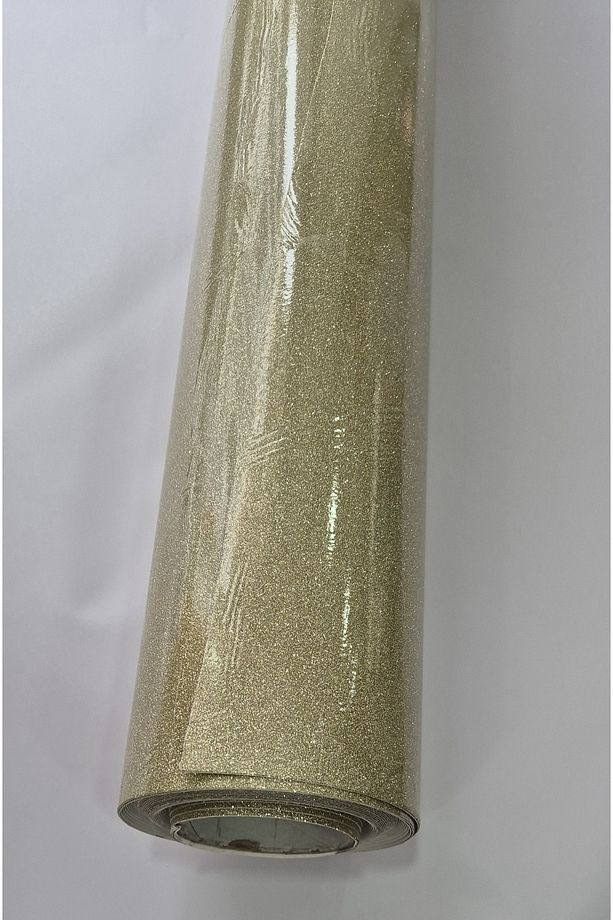 Simli Altın Vitrin ve Dekorasyon Folyosu Üzeri Koruyuculu 135 cm x 1 mt - 2