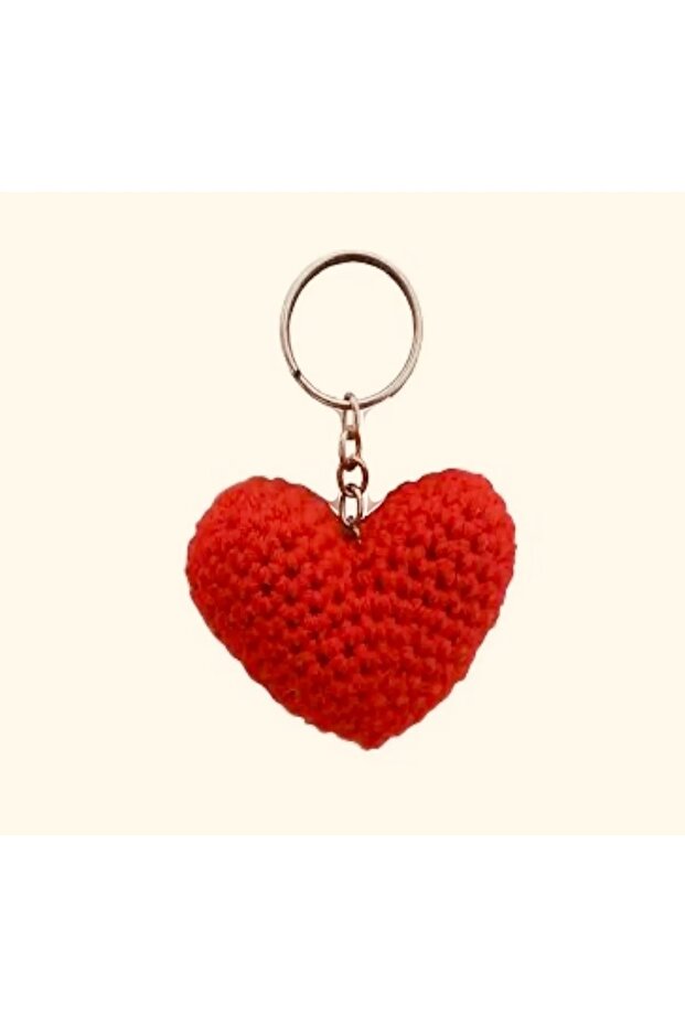 Heart Amigurumi Keychain Gift 15 Pieces