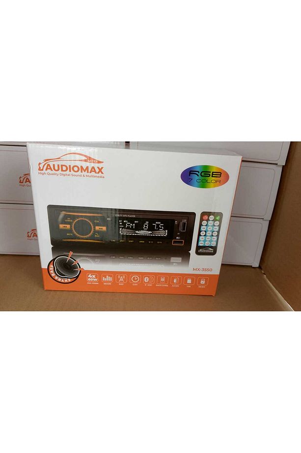TEYPSİZ ARAÇ KALMASIN DİYE AUDİOMAX USB BLUETOOTH 2ANFİ ÇIKIŞLI 4X60W RENK DEĞİŞİTİRME TEYP - 1