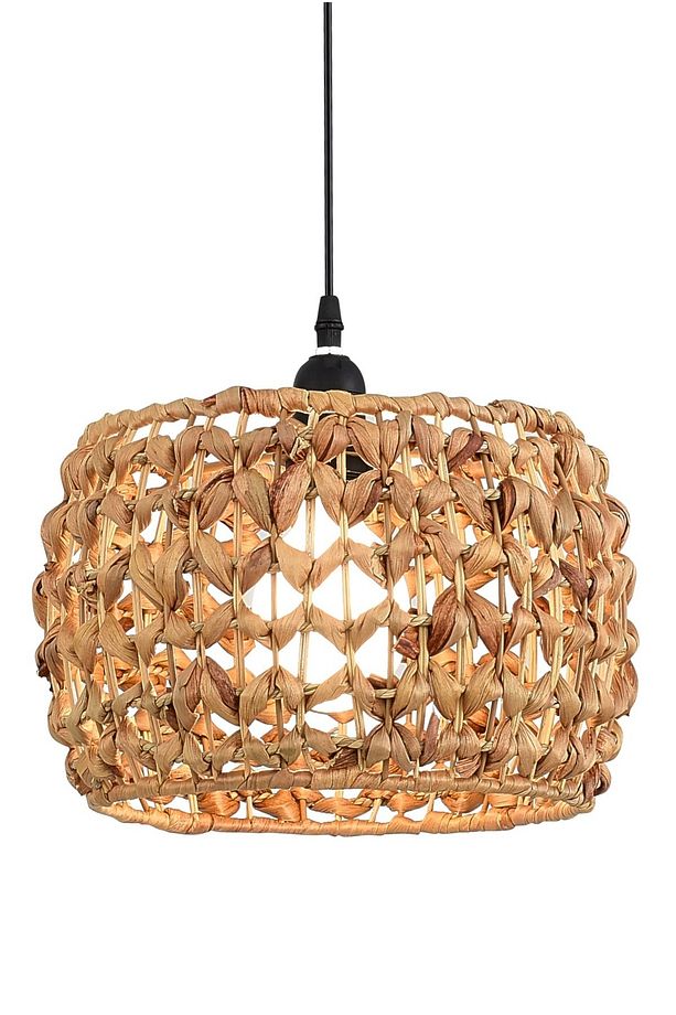 Ring Model Tekli Rattan Bambu Modern Tasarım İskandinav Bohem Sarkıt Avize - 2