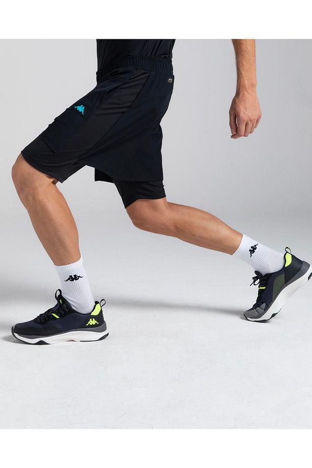 Kombat Efri Erkek Siyah Regular Fit Taytlı Şort - 2
