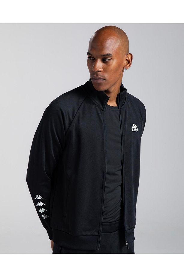Authentic Joe Erkek Siyah Regular Fit Fermuarlı Eşofman Üstü - 2