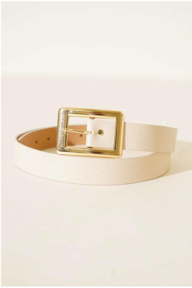 Rectangular Buckle Gold Buckle Women's Belt Trouser Belt Dress Belt Shirt Belt Pulls Belt
