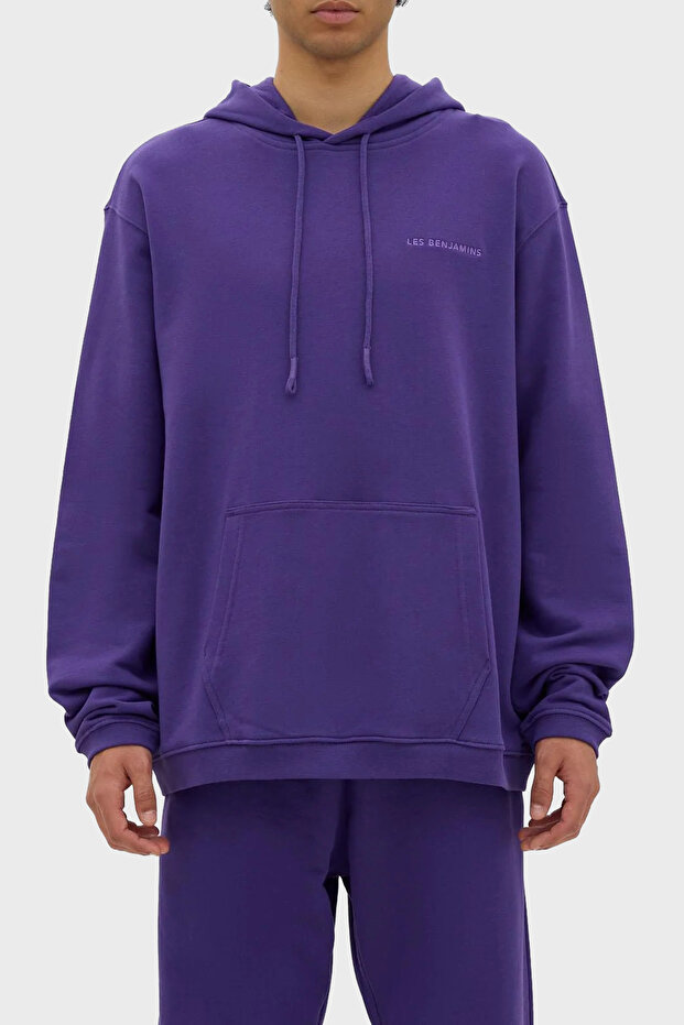 Hooded Kangaroo Pocket 100% Cotton Relaxed Fit Sweat Men's Sweat Lb23Fwessmuhd