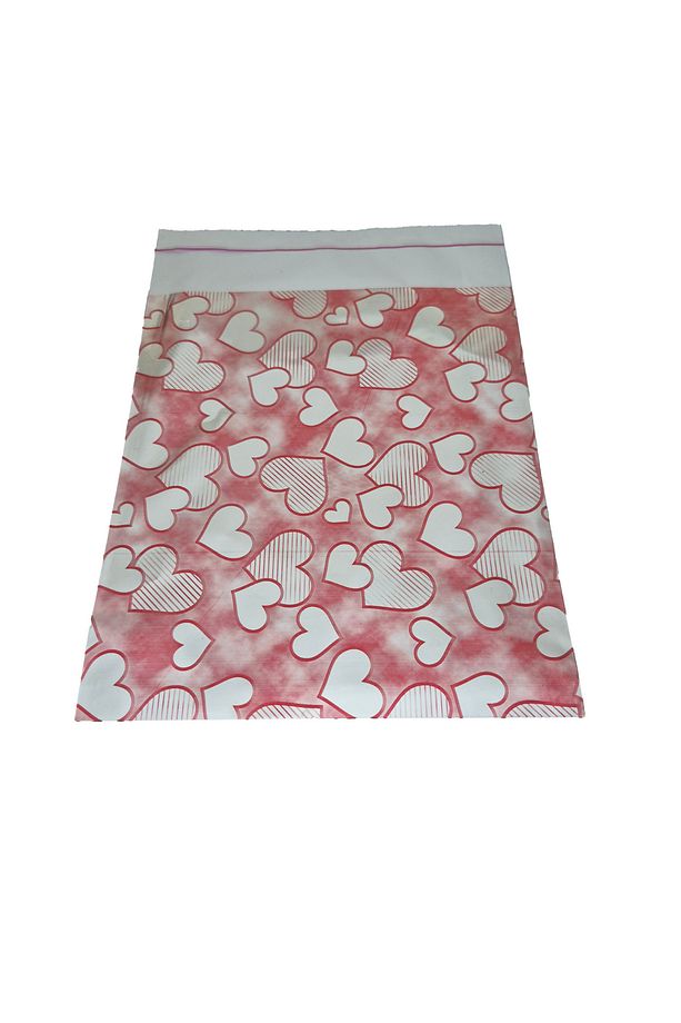 50 Adet 17x25 Desenli Yapışkanlı Metalize Hediye Poşeti - 3