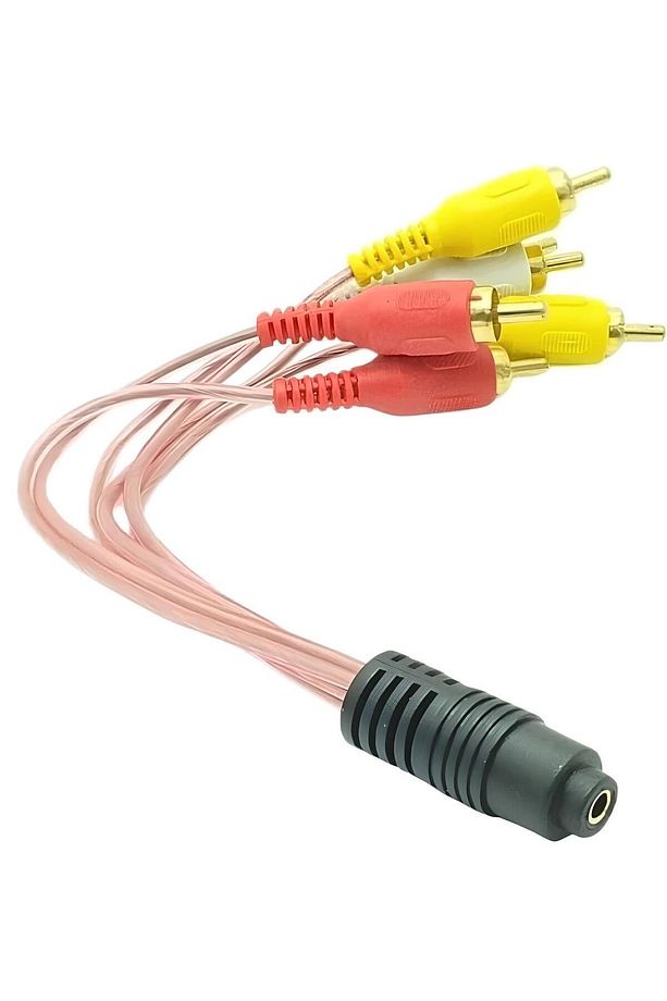 3.5 Mm Stereo Dişi 6 Tos Erkek 5+1 Ses Sistemi Kablo Rca Çıkışını 3.5 mm Jak Çıkışına Çeviciri - 1