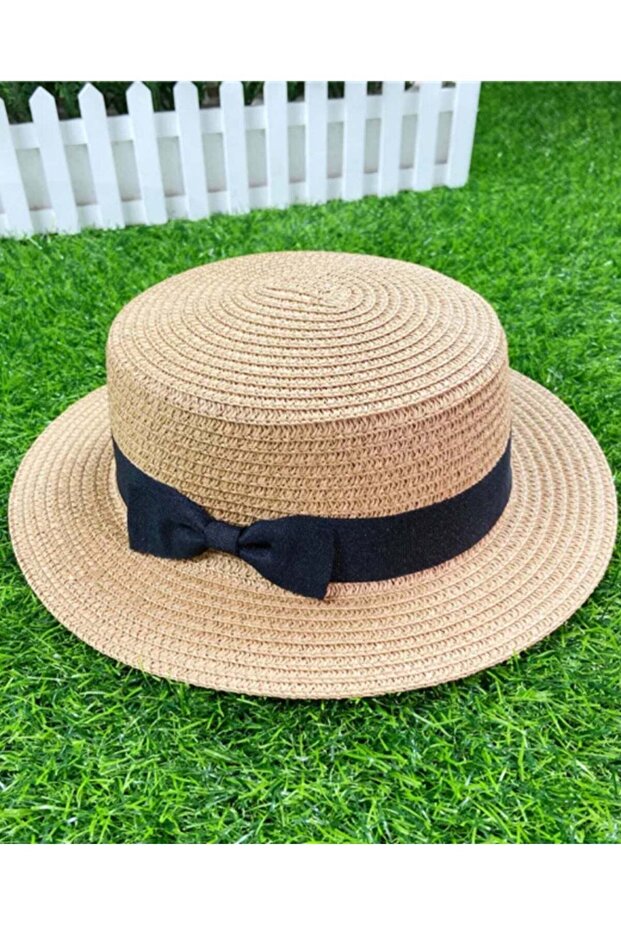 Vitacelli Straw Sun Hat for Women, Girls Cute Summer Beach Cap Foldable Visor Floppy Wide Brim with