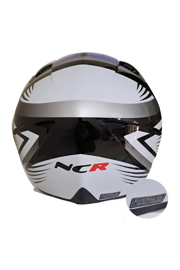 Çene Açılır Kask Gri Mavi - 6