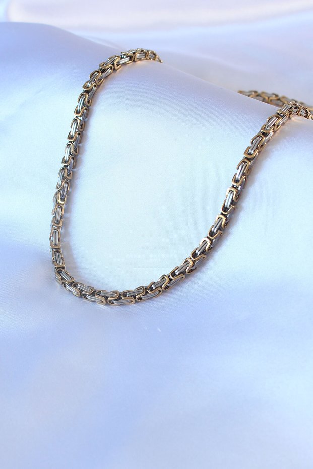 Mix Color King Chain Men's Necklace (316L Steel)