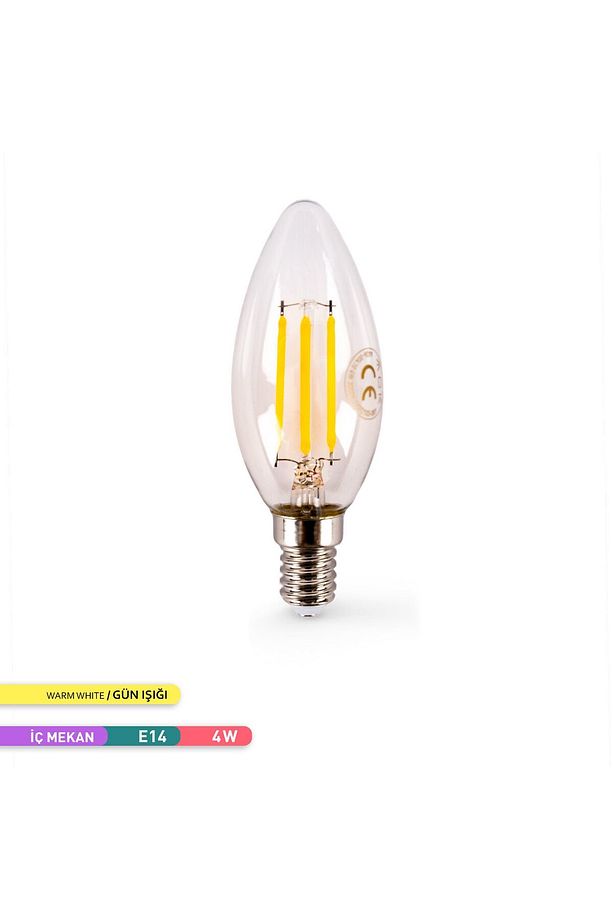 4w Rustik Buji Led Ampul 3000k E14 -aa36-00410 - 4