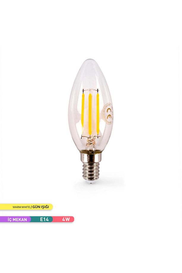 4w Rustik Buji Led Ampul 3000k E14 -aa36-00410 - 2