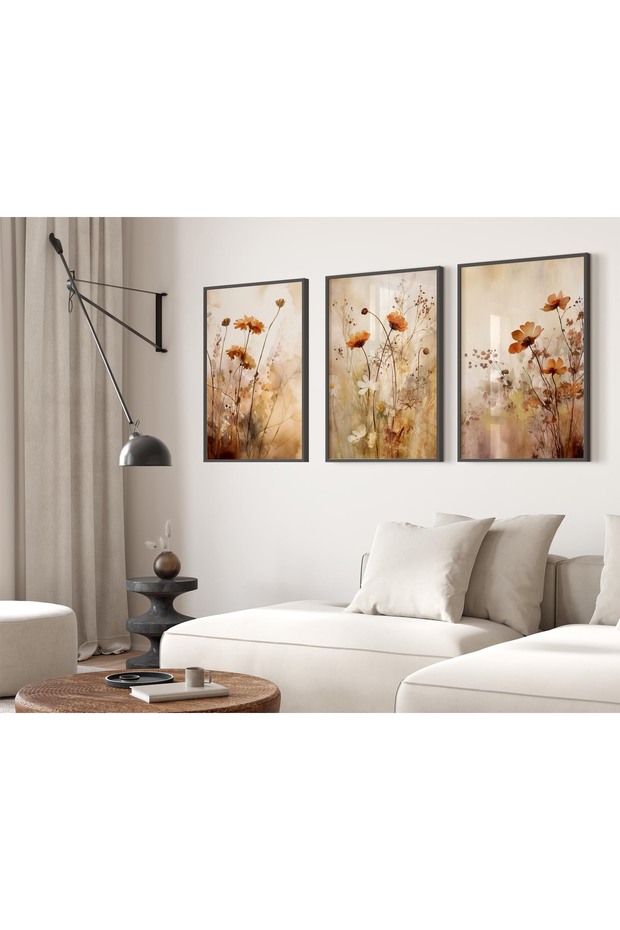 3 Parça Çerçeveli Tablo Seti - 1