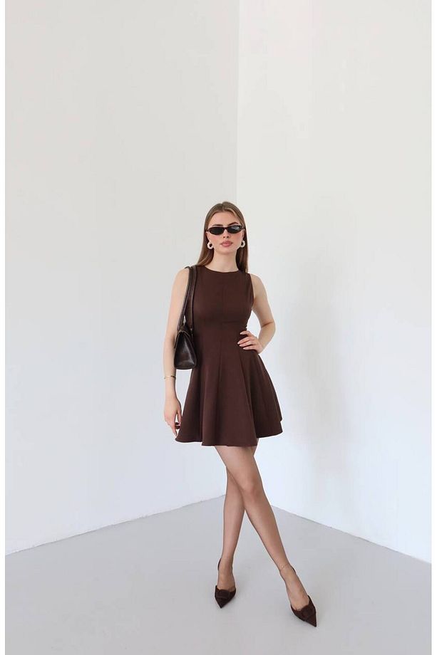 Kadın Kalın Askılı Mini Düğün/Davet/Mezuniyet Elbisesi - 2