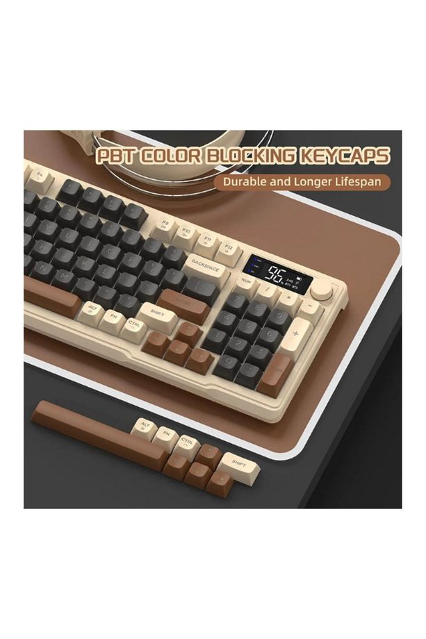 Freewolf M96 2.4g Bt5.0 Çift Bağlantılı Tft Led Ekranlı Reinbow Gaming Oyuncu Klavye - 7