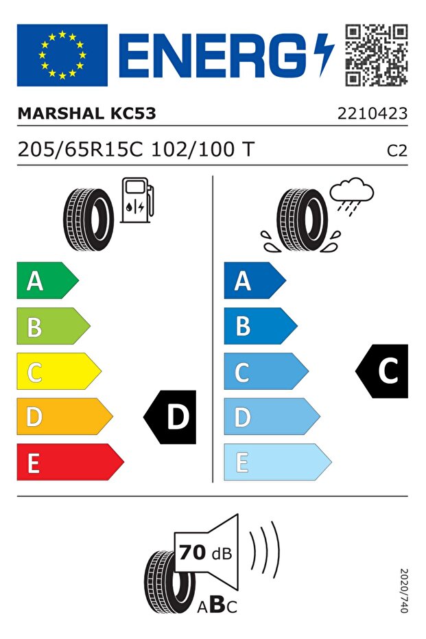205/65 R15C 102/100T Portran KC53 Hafif Ticari Yaz Lastiği (2025 Üretim) - 2