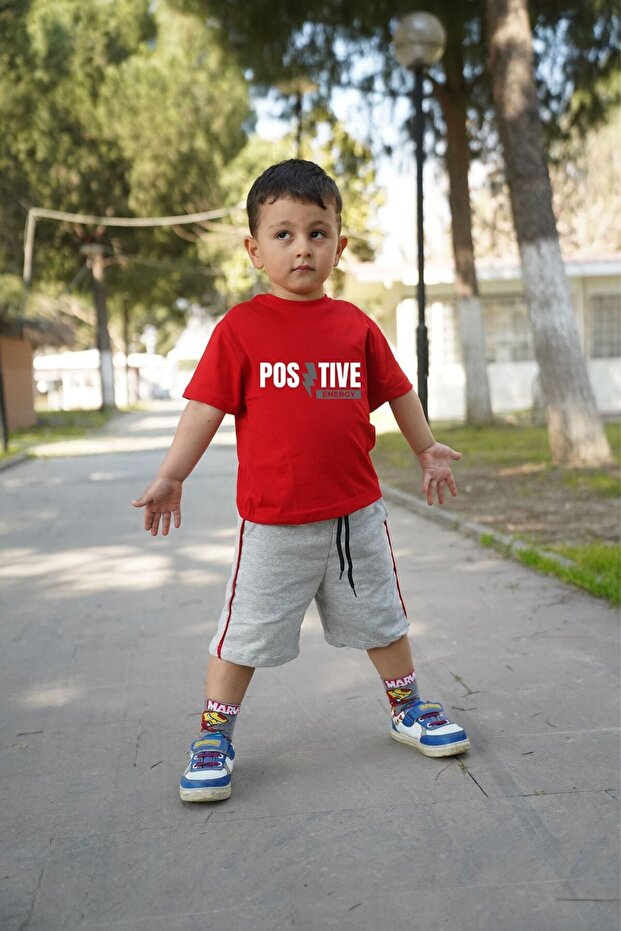 Printed Basic T-Shirt & Capri Double Set - 1