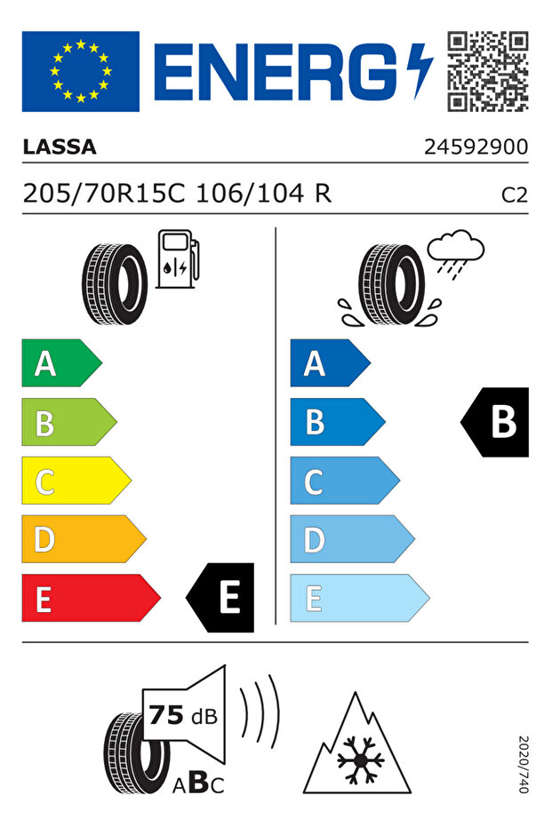 205/70 R15C 106/104R 8PR Wintus 2 Hafif Ticari Kış Lastiği (2024 Üretim) - 2