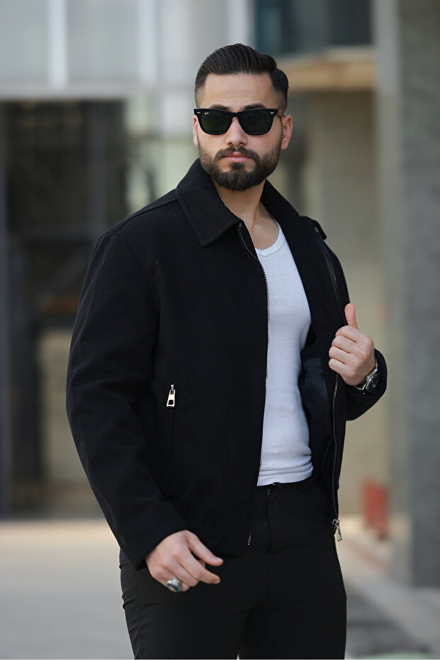 Men's Collared Spring Jacket - 2