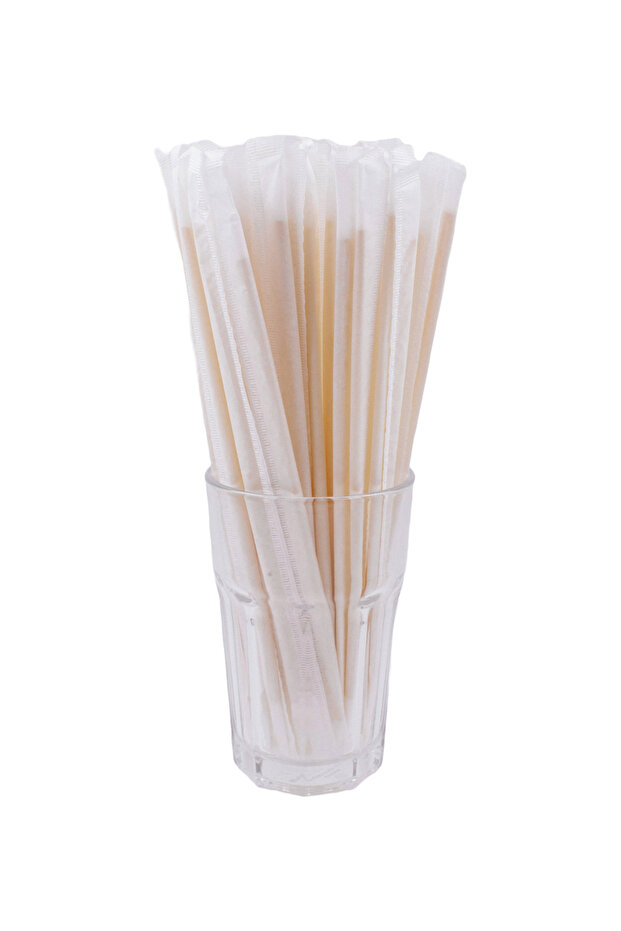 Buğday Sapı Ekolojik Pipet 20 Cm (100 ADET - TEKLİ PAKETLİ) - 4